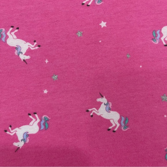 Carters Pink Unicorn Glitter Long Sleeve Dress - Picture 6 of 9